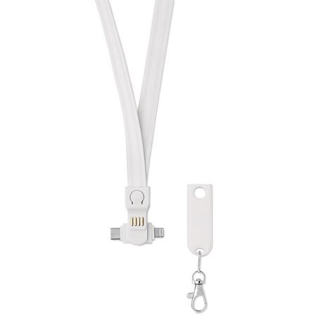 Lanyard avec câble 3 en 1
