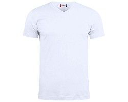 Tee shirt col V blanc