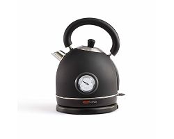 Bouilloire rétro avec thermomètre 1,8 L - Noir