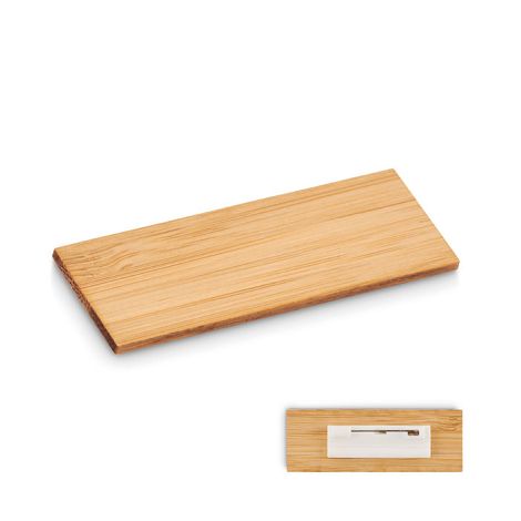 Porte-badge en bambou