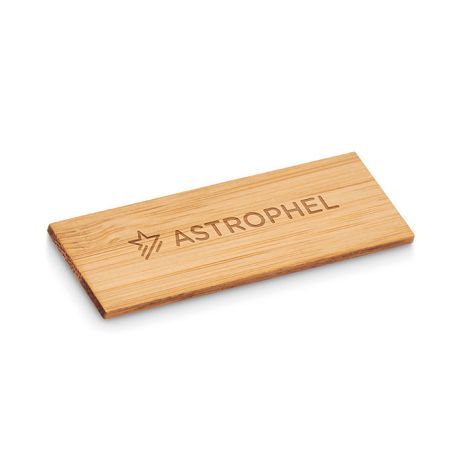 Porte-badge en bambou
