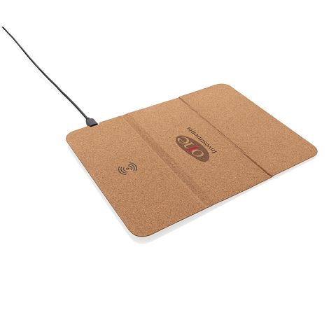 Tapis de souris en liège avec support téléphone