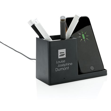 Chargeur à induction 5W avec porte-stylo Ontario