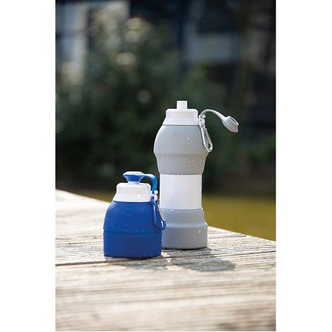 Bouteille de sport pliable en silicone