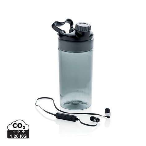 Bouteille étanche avec écouteurs sans fil