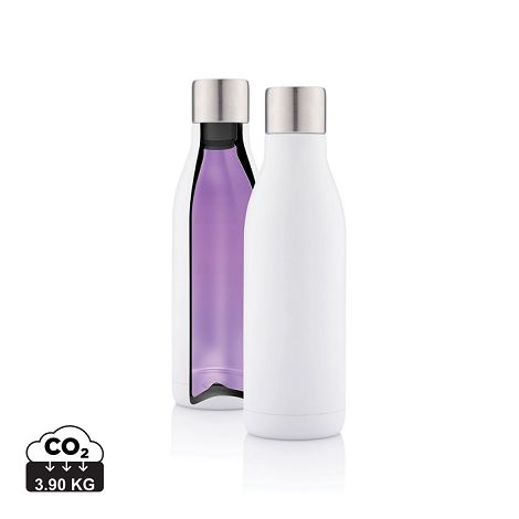 Bouteille isotherme en acier avec stérilisateur UV