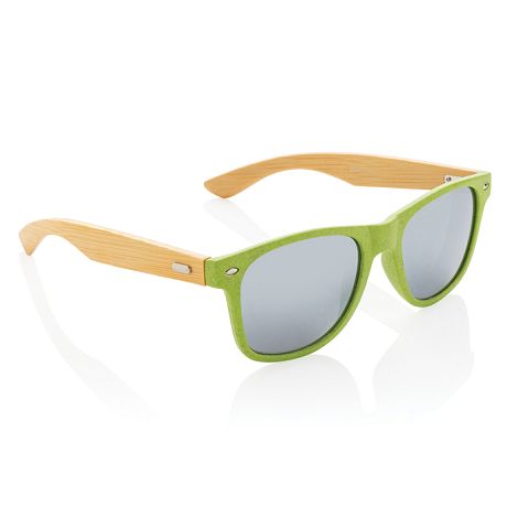 Lunettes de soleil en fibre de paille et bambou