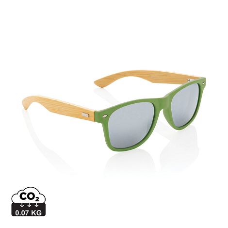  Lunettes de soleil en bambou et plastique recyclé