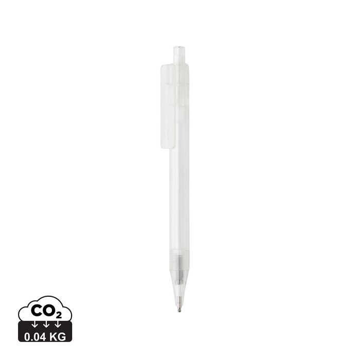  Stylo transparent X8 en rPET GRS