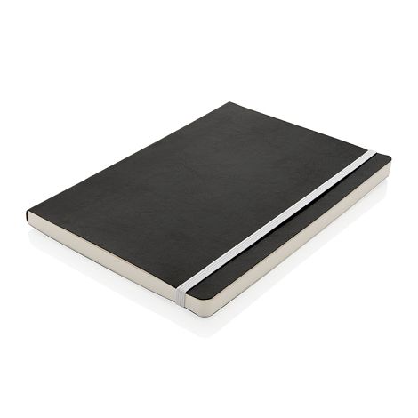 Carnet de notes A5 avec couverture souple et bord coloré
