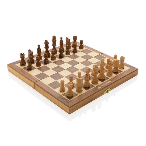  Jeu d'échecs pliable en bois FSC®