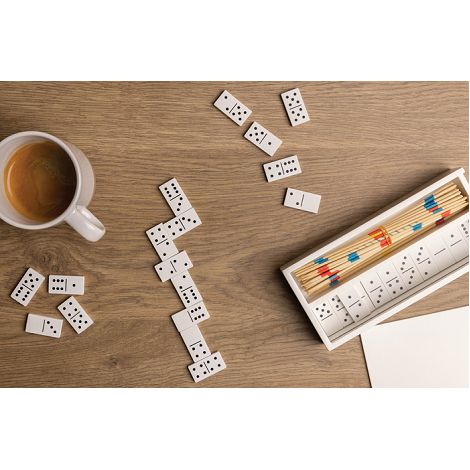  Jeu de mikado/domino en boîte en bois FSC®