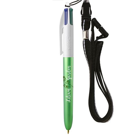 BIC® 4 Colours Glacé with Lanyard