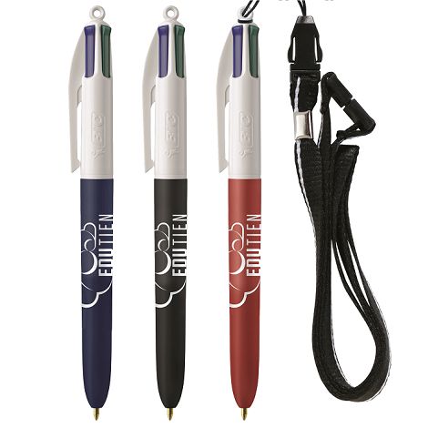 BIC® 4 Couleurs Soft with Lanyard