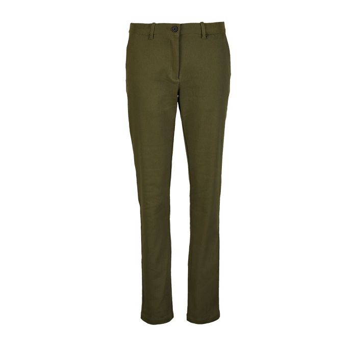  PANTALON CHINO TAILLE ÉLASTIQUÉE FEMME