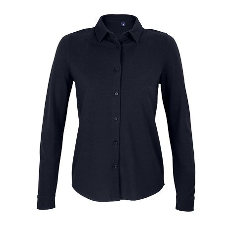  CHEMISE EN COTON PIQUÉ FEMME