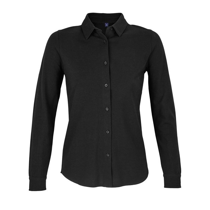  CHEMISE EN COTON PIQUÉ FEMME