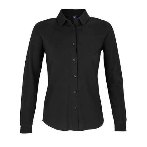  CHEMISE EN COTON PIQUÉ FEMME