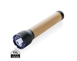 Lampe 5W en plastique recyclé RCS et bambou Lucid