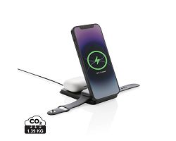 Chargeur magnétique 15W en PU recyclé RCS Swiss Peak