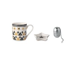 Tasse, soucoupe et infuseur