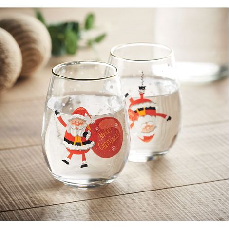  Set de 2 verres de Noël