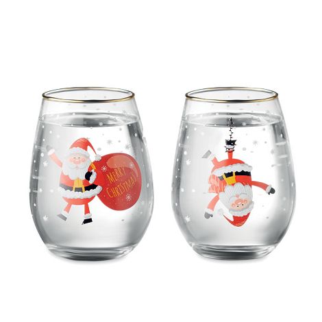  Set de 2 verres de Noël