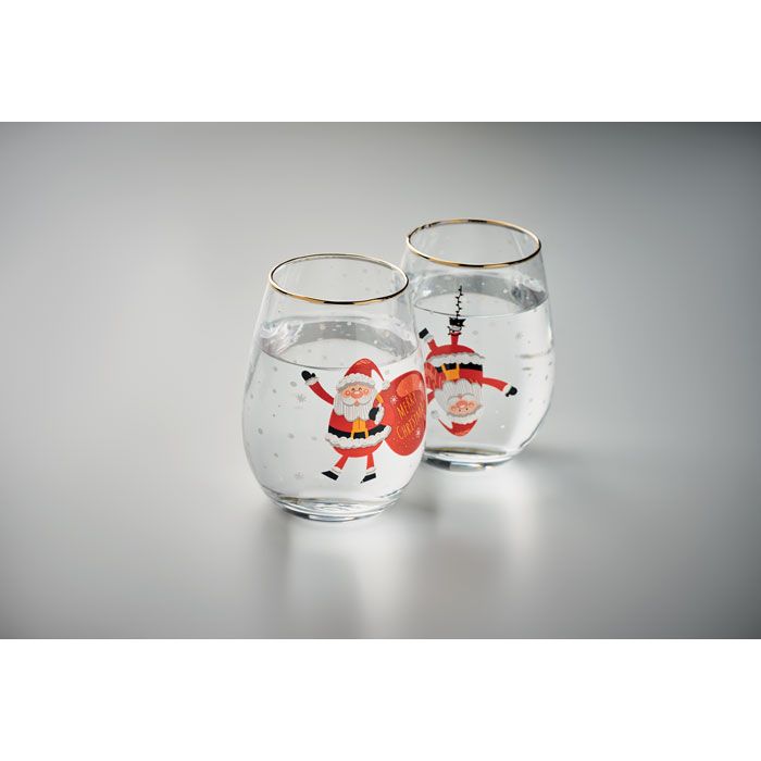  Set de 2 verres de Noël