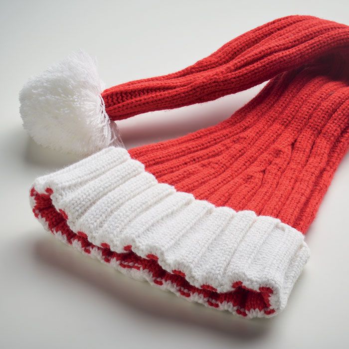  Long bonnet de Noël en tricot
