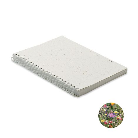  Carnet A5 couverture papier semence