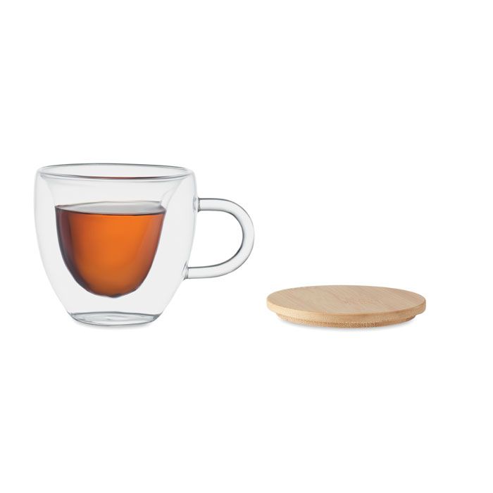  Tasse borosilicaté double paroi