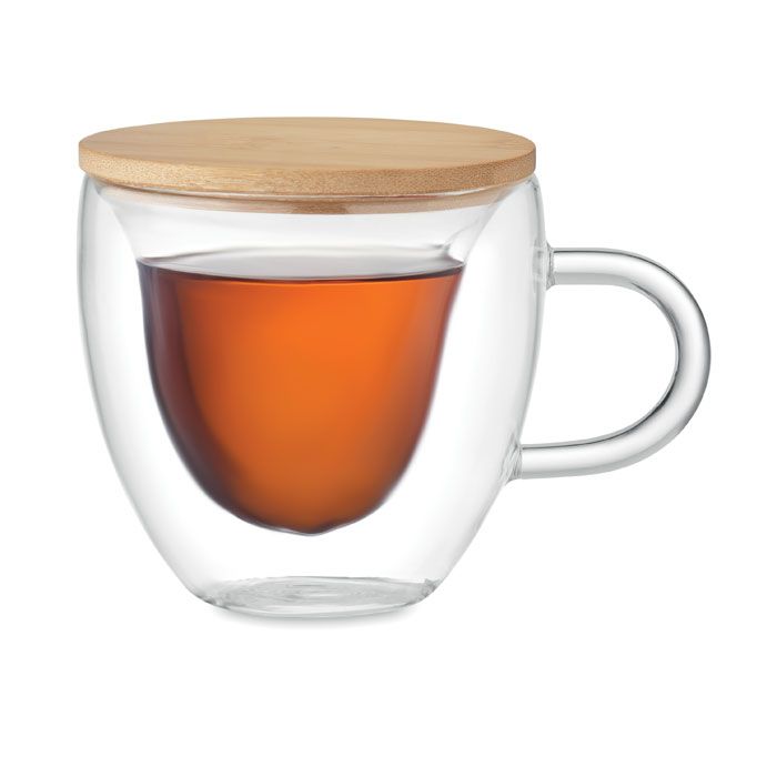  Tasse borosilicaté double paroi