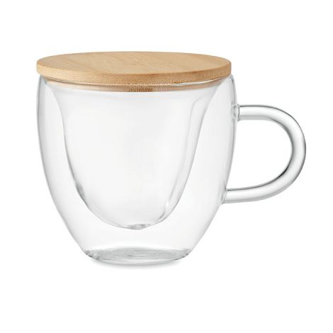  Tasse borosilicaté double paroi