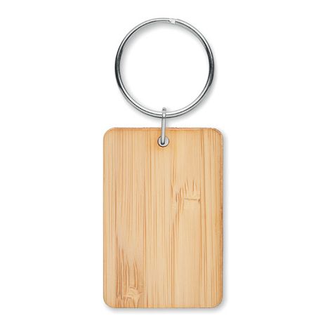  Porte-clés rectangulaire bambou