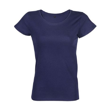  TEE-SHIRT FEMME COUPE COUSU MANCHES COURTES