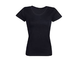 TEE-SHIRT FEMME COUPE COUSU MANCHES COURTES