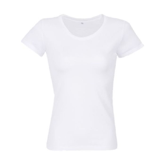  TEE-SHIRT FEMME COUPE COUSU MANCHES COURTES