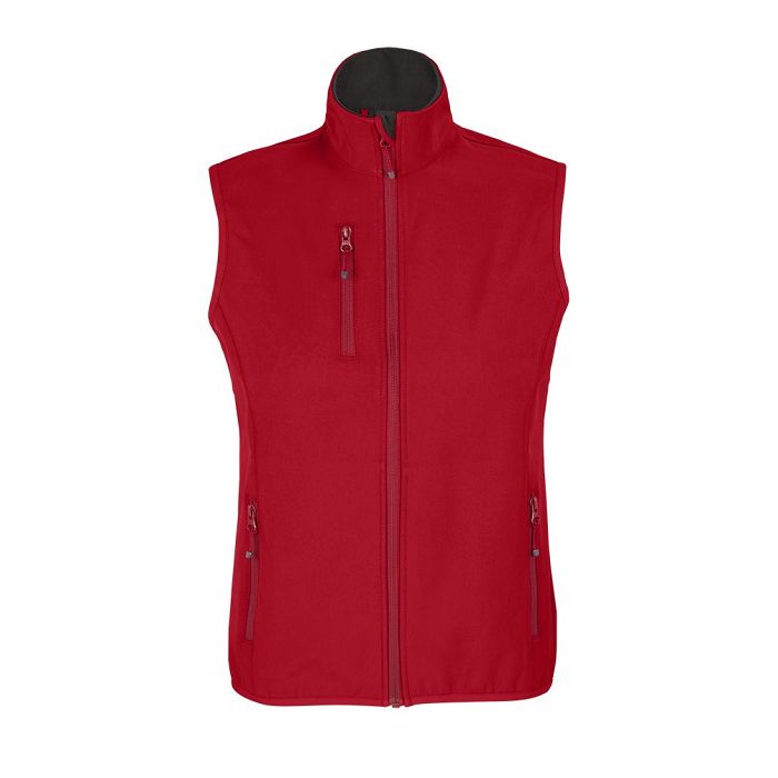  VESTE FEMME ZIPPÉE SOFTSHELL SANS MANCHE