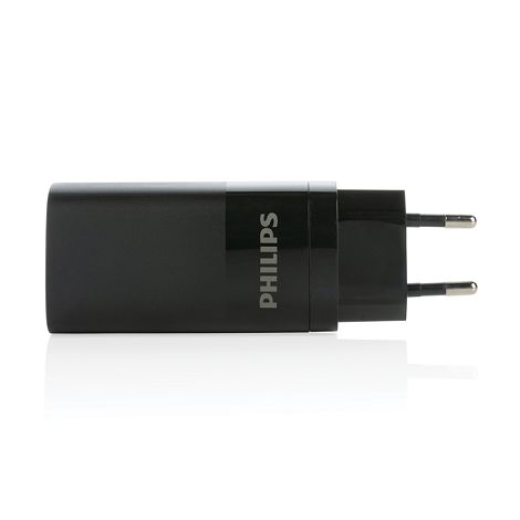  Chargeur mural USB 3 ports PD ultra-rapide Philips 65 W