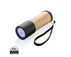 Lampe torche en bambou et plastique recyclé RCS