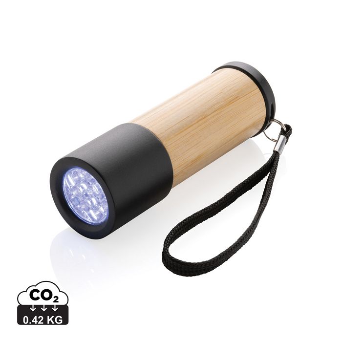  Lampe torche en bambou et plastique recyclé RCS