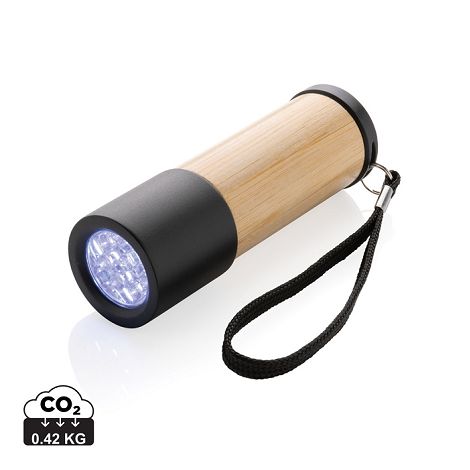  Lampe torche en bambou et plastique recyclé RCS