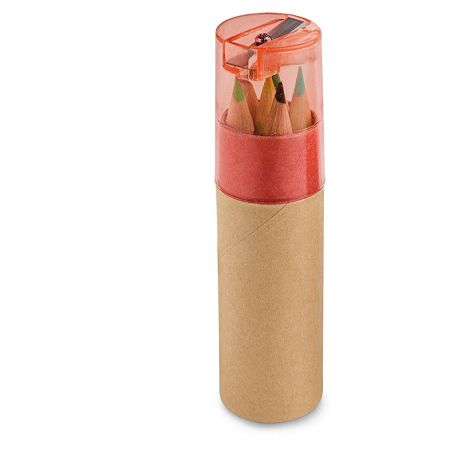  Boîte avec 6 crayons de couleur