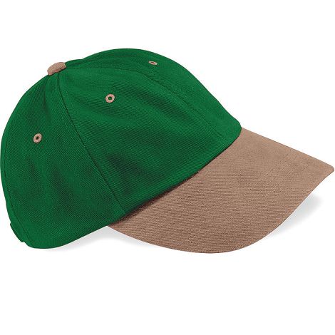  Casquette homme profil bas en coton brossé - 6 panneaux