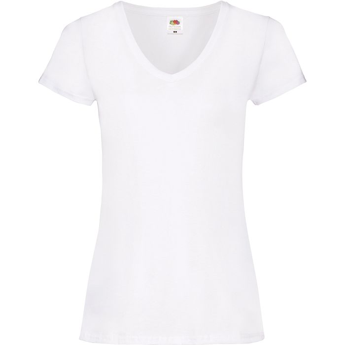  T-shirt femme col v Valueweight (61-398-0)