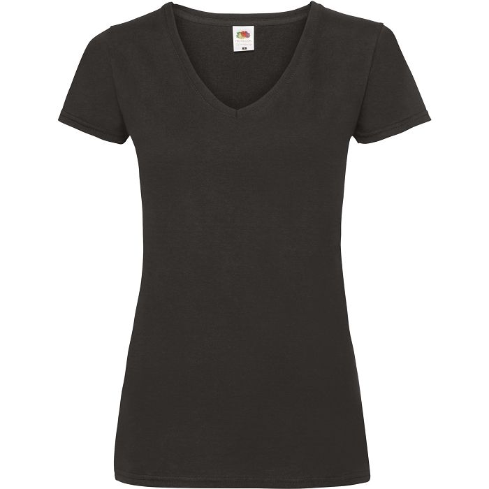  T-shirt femme col v Valueweight (61-398-0)