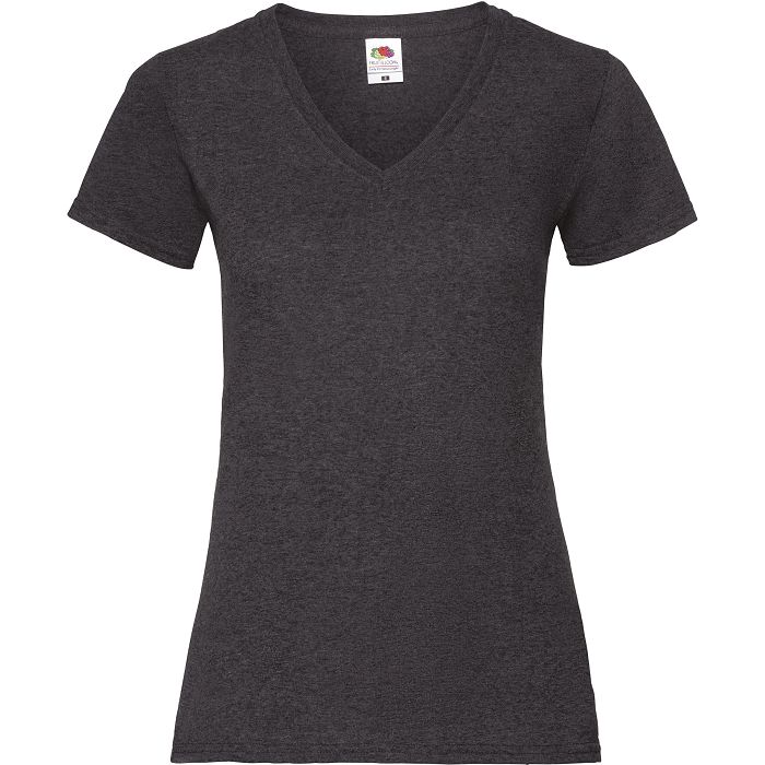  T-shirt femme col v Valueweight (61-398-0)