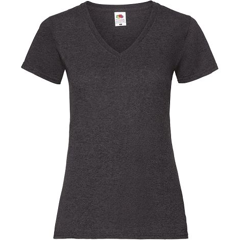  T-shirt femme col v Valueweight (61-398-0)