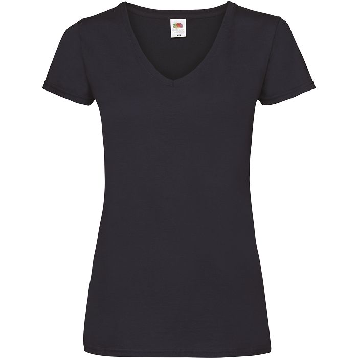  T-shirt femme col v Valueweight (61-398-0)