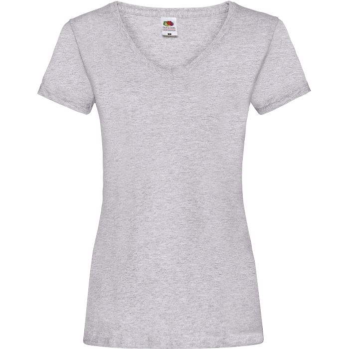  T-shirt femme col v Valueweight (61-398-0)